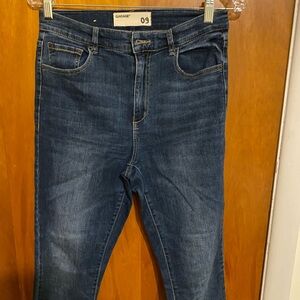 Garage Retro High Waist Jegging with Stretch Denim Pants Size 9